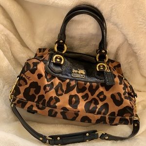 Coach cheetah print purse